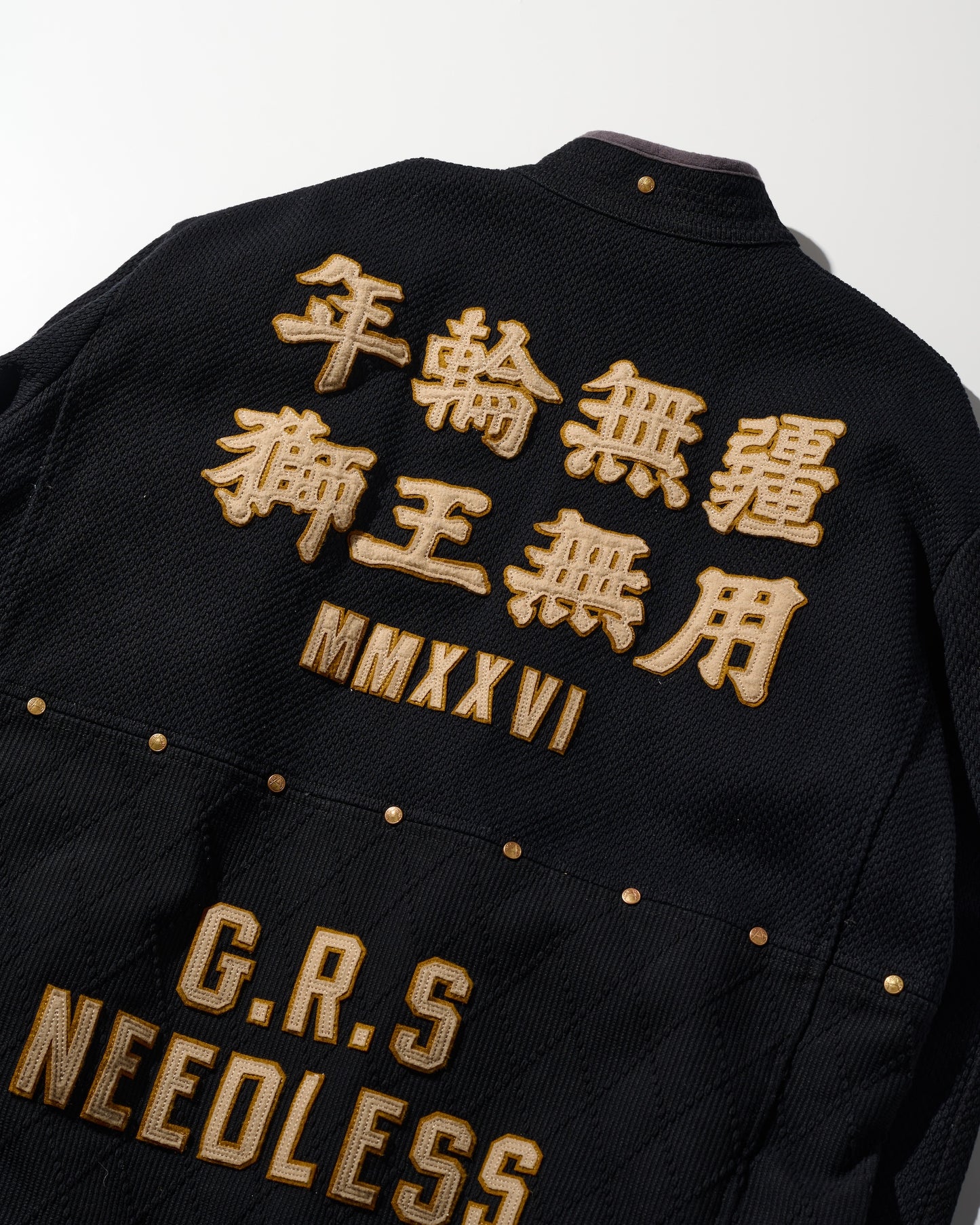 SASHIKO KUNG FU JACKET / KUROZOME