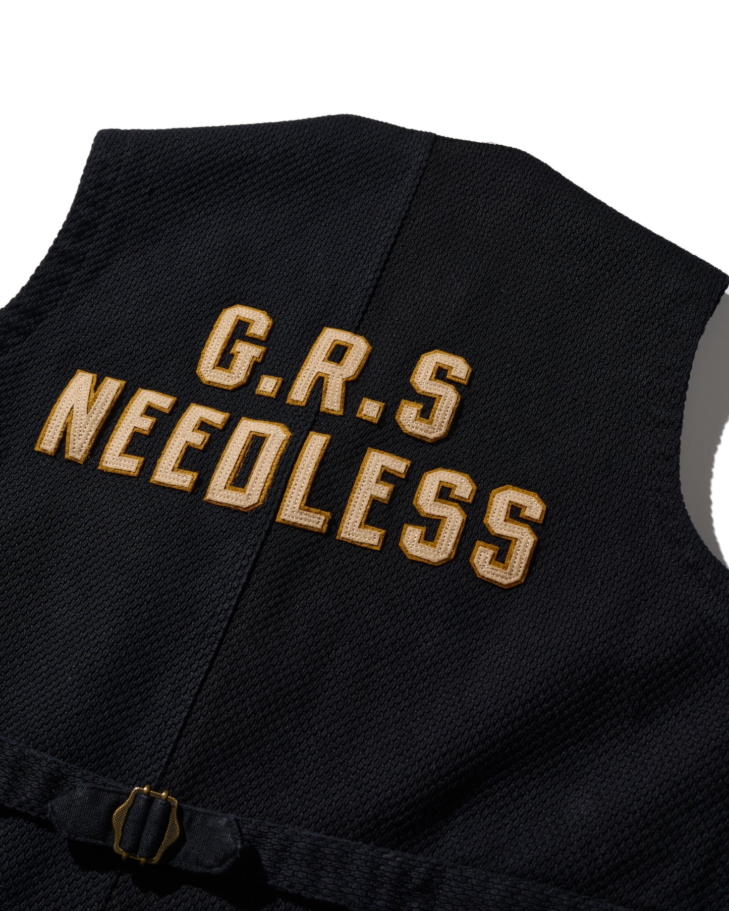 SASHIKO KUNG FU VEST / KUROZOME