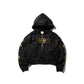 GRS x Triplet M Distressed “Kowloon” Zip-up Hoodie / Black