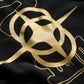 GRS x Triplet M Distressed "Kowloon" SS Sweat Top / Black x Gold
