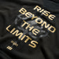 GRS x Triplet W Distressed "Kowloon" SS Sweat Top / Black x Gold