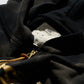 GRS x Triplet W Distressed “Kowloon” Cropped Zip-up Hoodie Black x Gold
