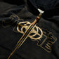 GRS x Triplet M Distressed “Kowloon” Zip-up Hoodie / Black