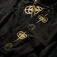 GRS x Triplet M Distressed “Kowloon” Zip-up Hoodie / Black