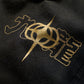 GRS x Triplet W Distressed Baggy Sweatpants / Black x Gold