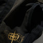 GRS x Triplet W Distressed Baggy Sweatpants / Black x Gold