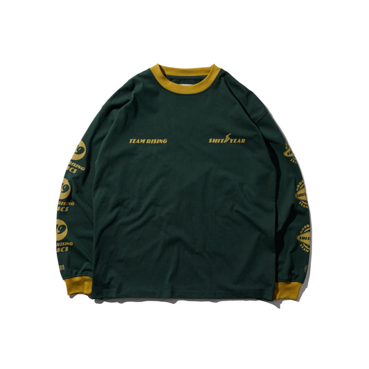 “Shit Year Good People” LS Tee / Gotland Green