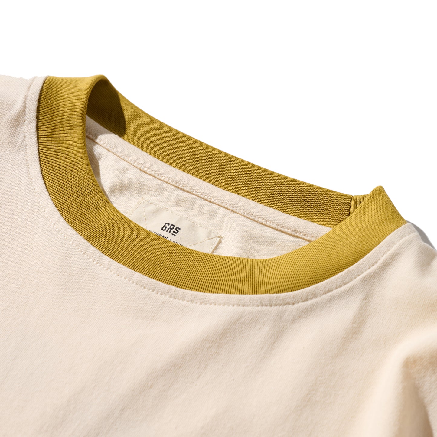 “Shit Year Good People” LS Tee / Gold Beige