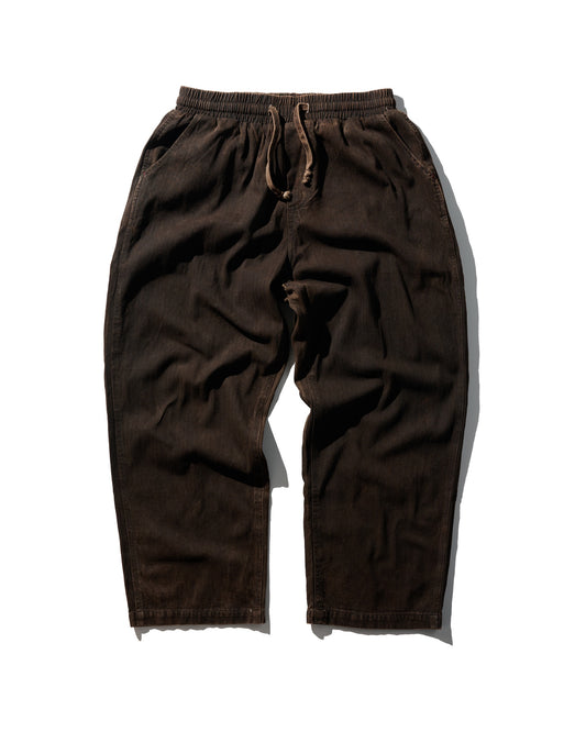 MUD DYEING HERRINGBONE TWILL WORK PANTS