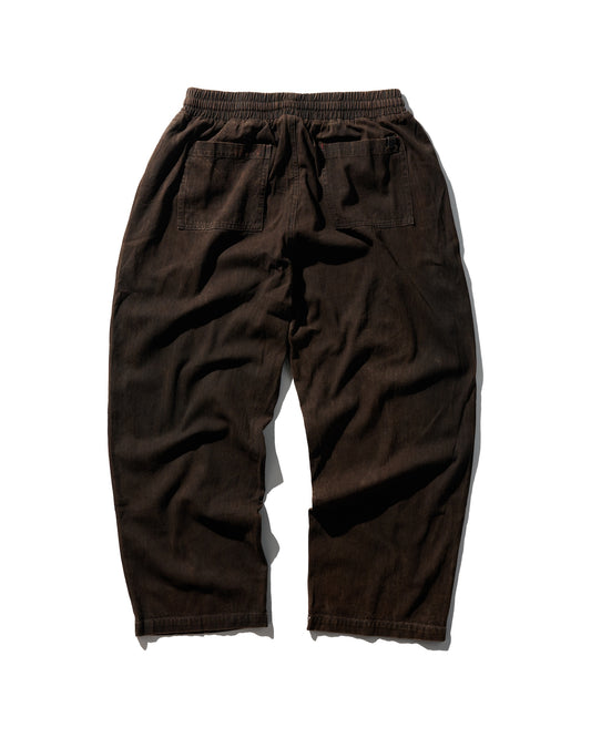 MUD DYEING HERRINGBONE TWILL WORK PANTS