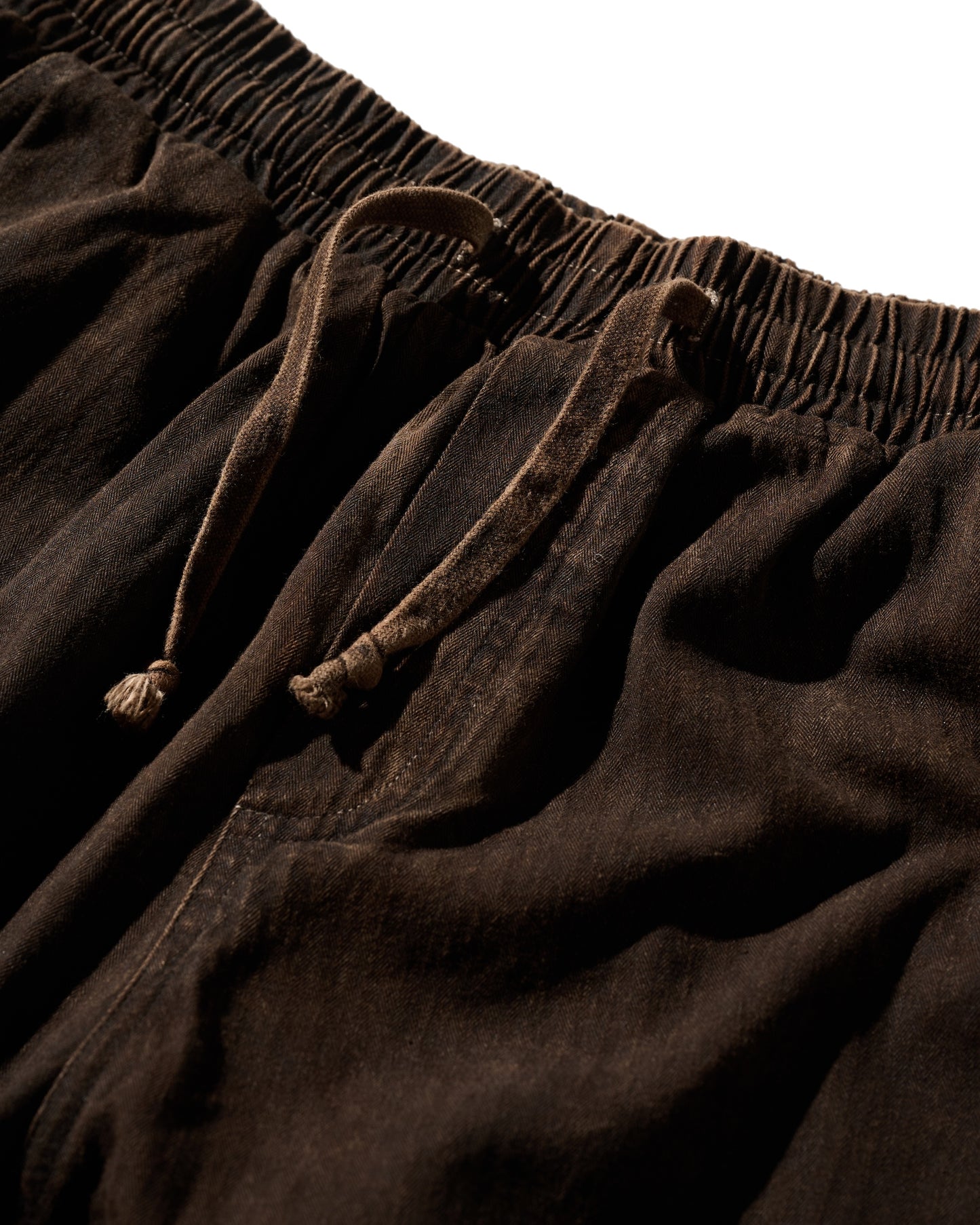 MUD DYEING HERRINGBONE TWILL WORK PANTS