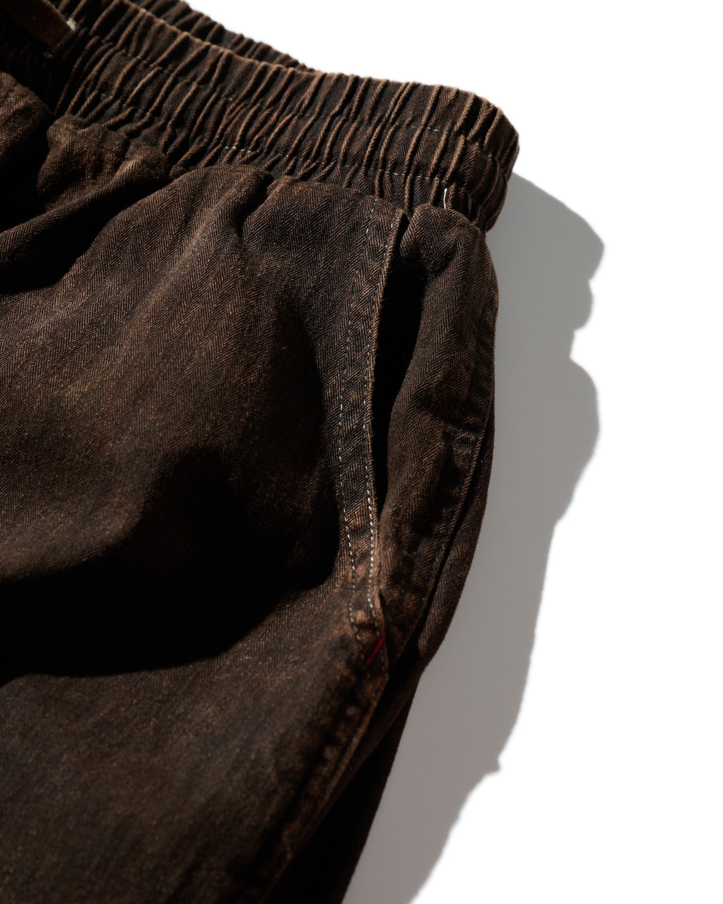 MUD DYEING HERRINGBONE TWILL WORK PANTS