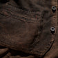 MUD DYEING HERRINGBONE TWILL WAISTCOAT