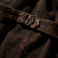MUD DYEING HERRINGBONE TWILL WAISTCOAT