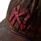 MUD DYEING FADED WASHED HAND QUILTED “KN” CAP