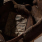 MUD DYEING FADED WASHED HAND QUILTED “KN” CAP