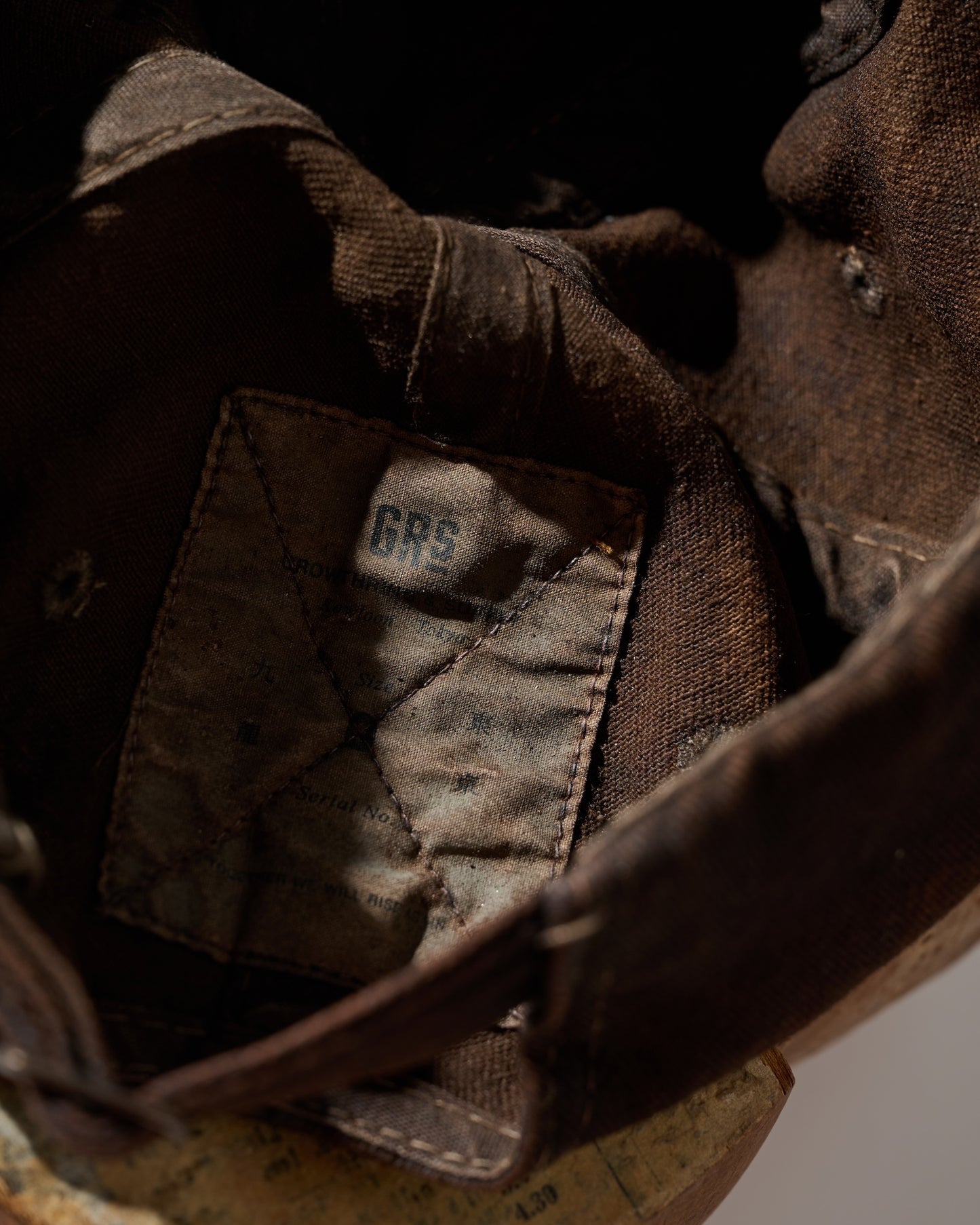 MUD DYEING FADED WASHED HAND QUILTED “KN” CAP