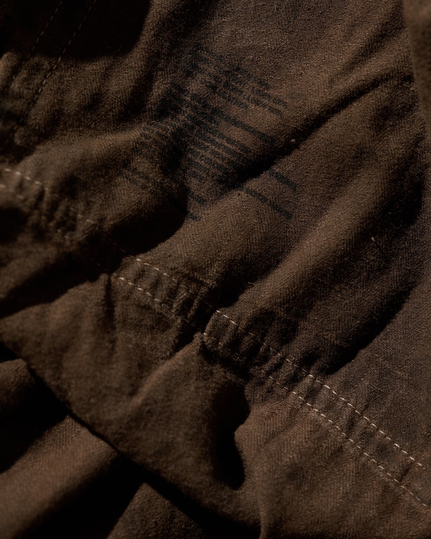 MUD DYEING HERRINGBONE TWILL WORK PANTS