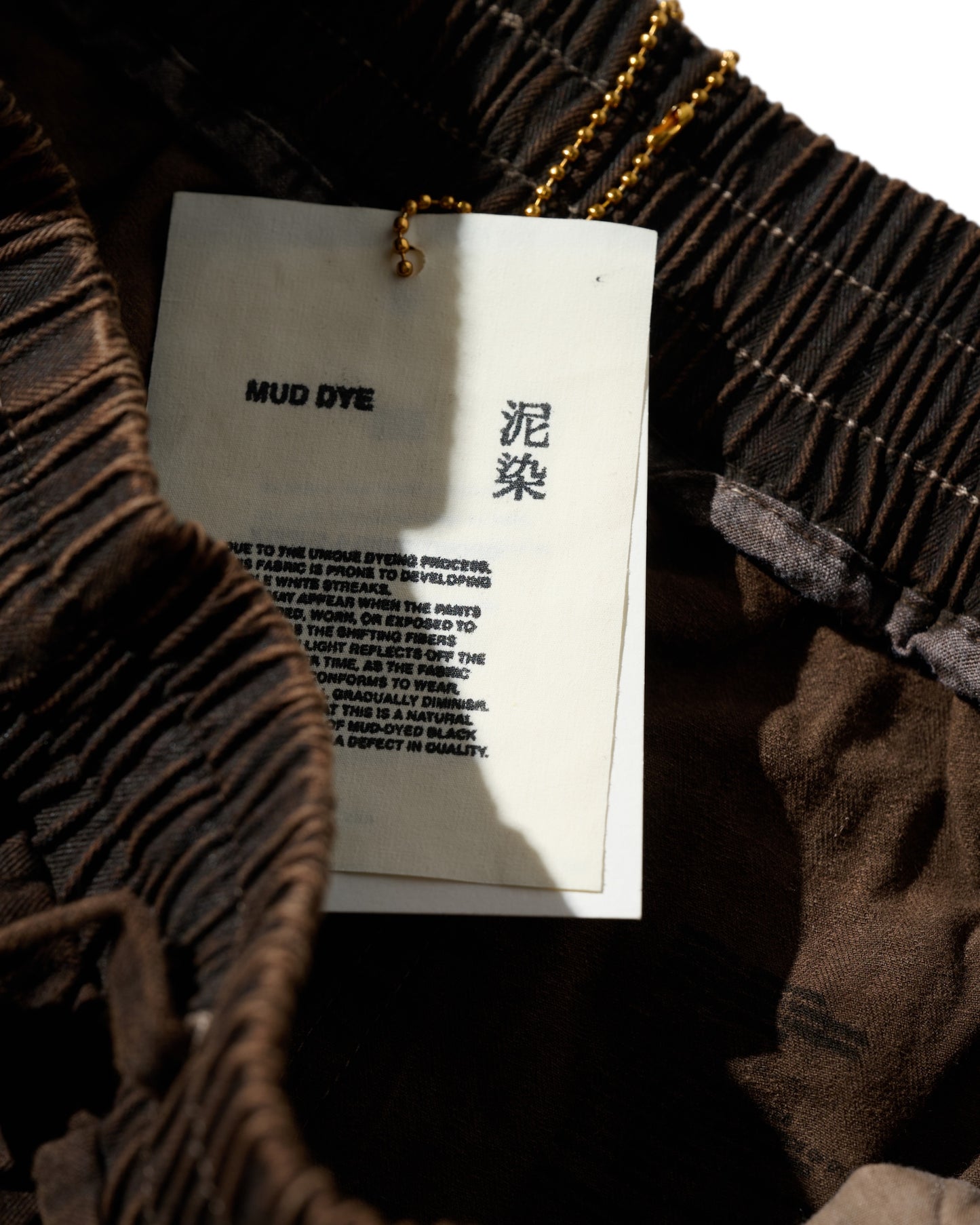 MUD DYEING HERRINGBONE TWILL WORK PANTS