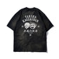 Slub Cotton Heavy Washed  Tee / Takara Black