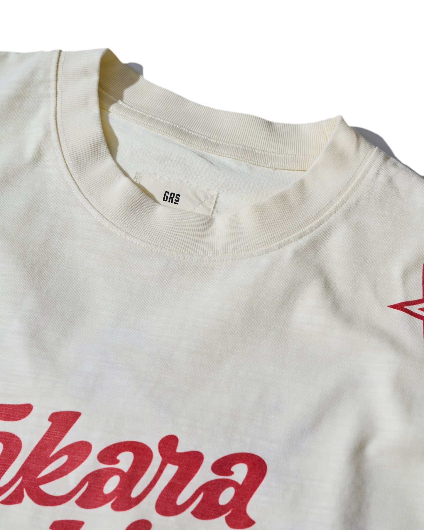 Slub Cotton Heavy Washed Tee / Oendan White
