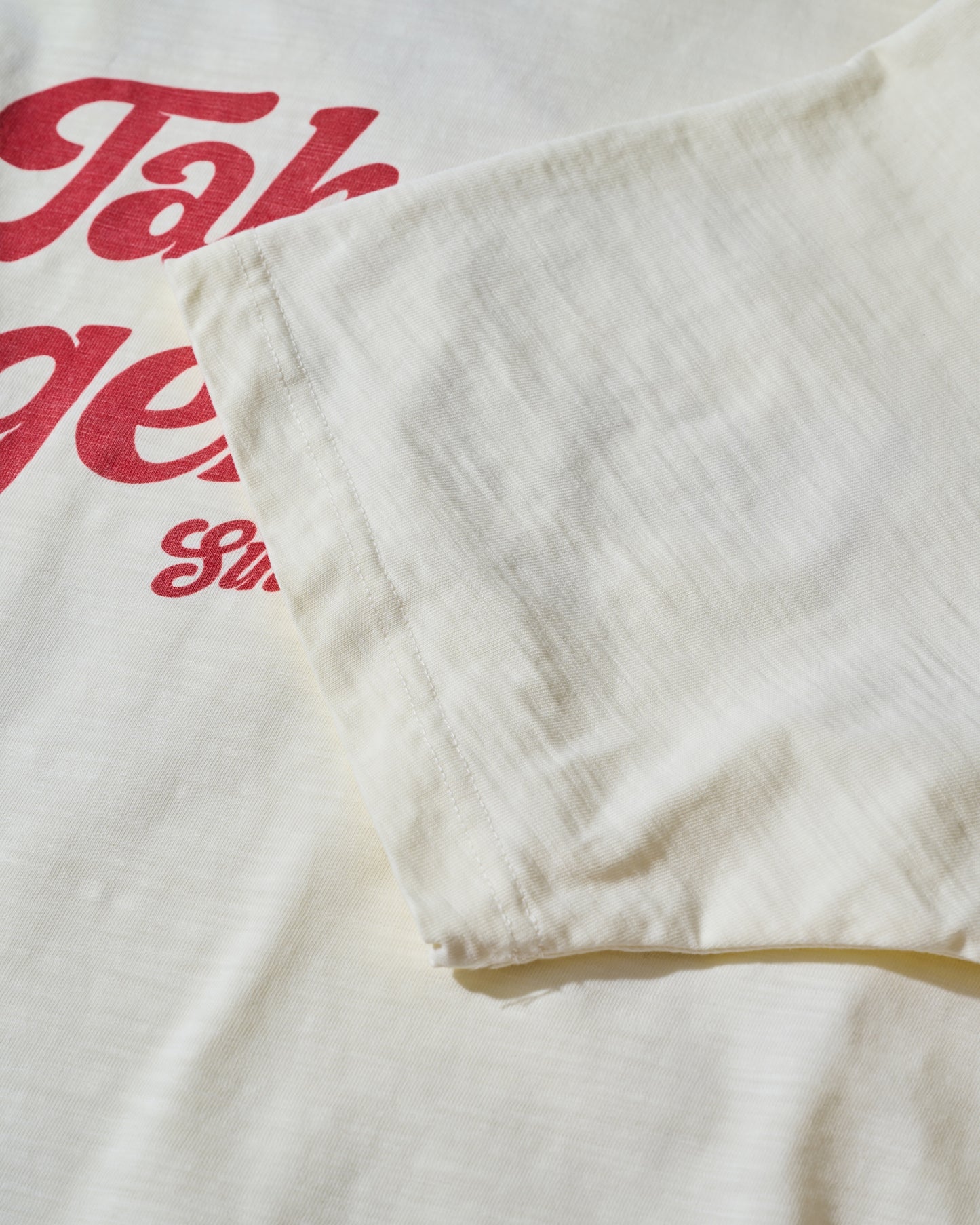 Slub Cotton Heavy Washed Tee / Oendan White