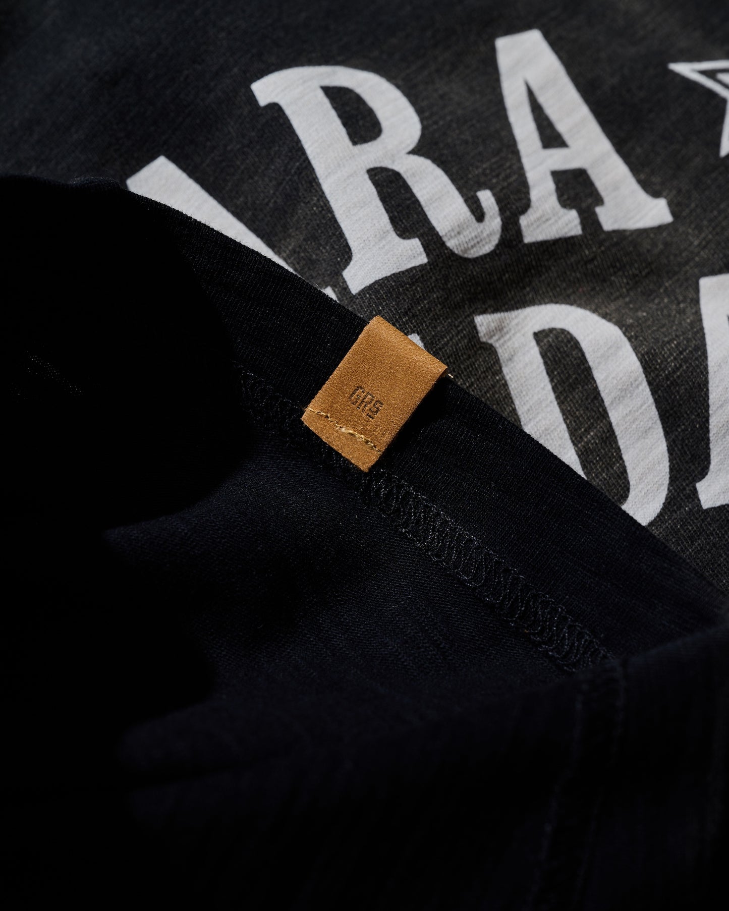 Slub Cotton Heavy Washed  Tee / Takara Black