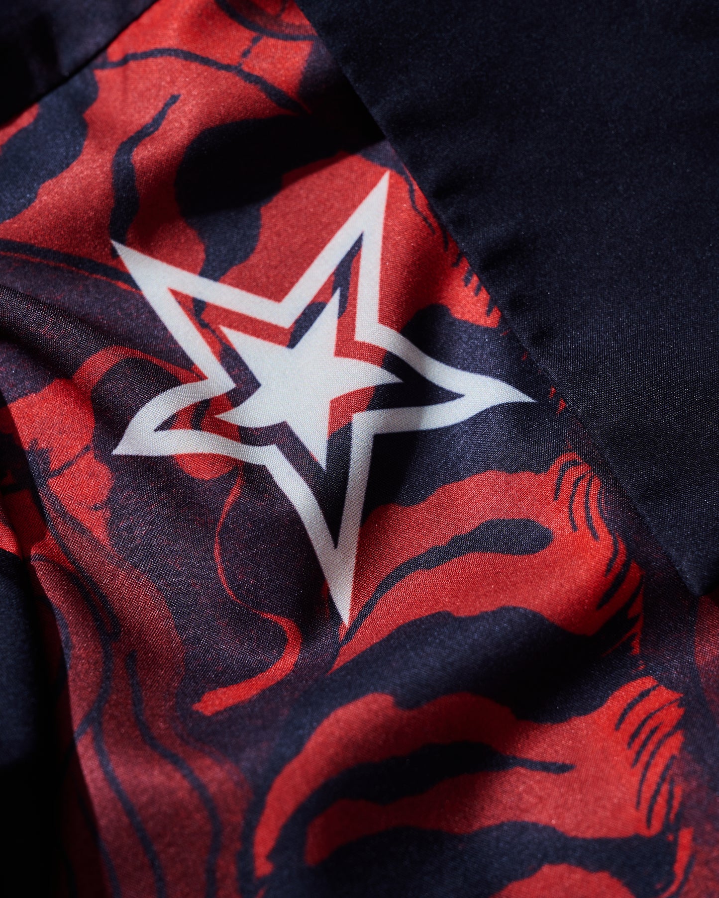 Tiger & Dragon Overprint Bowling Shirt