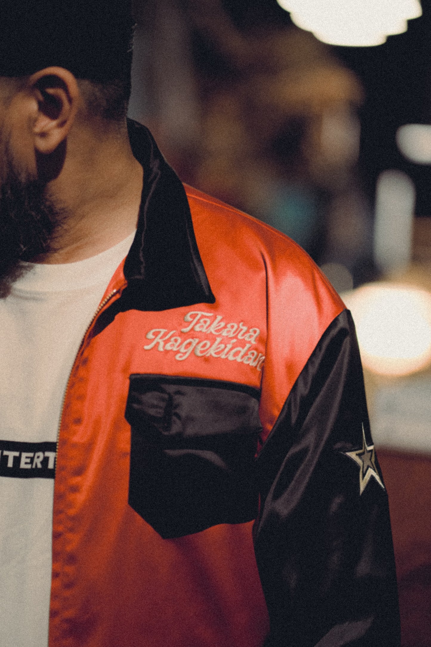 Embroidery Bowling Jacket