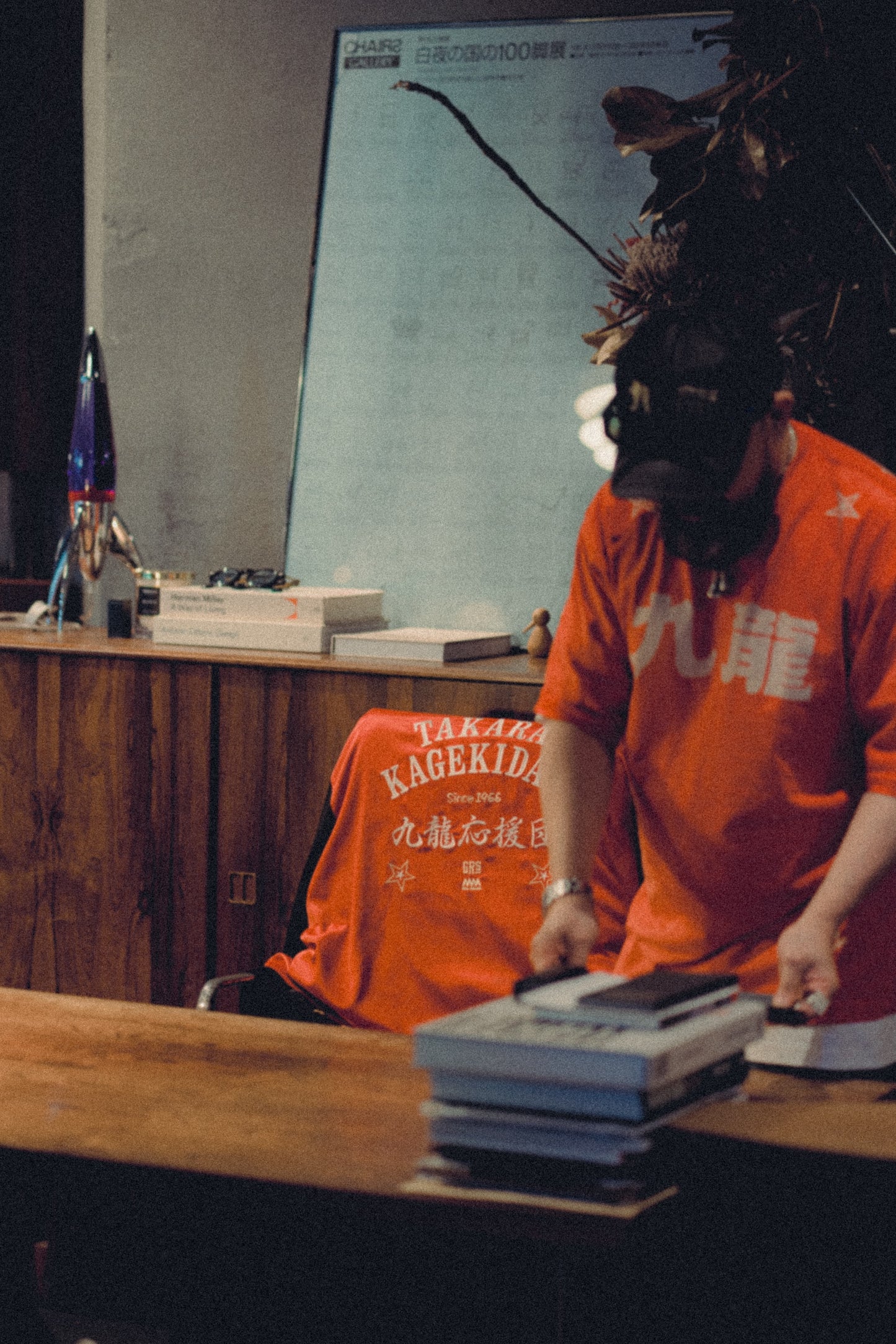 Slub Cotton Heavy Washed Tee / Kowloon Red