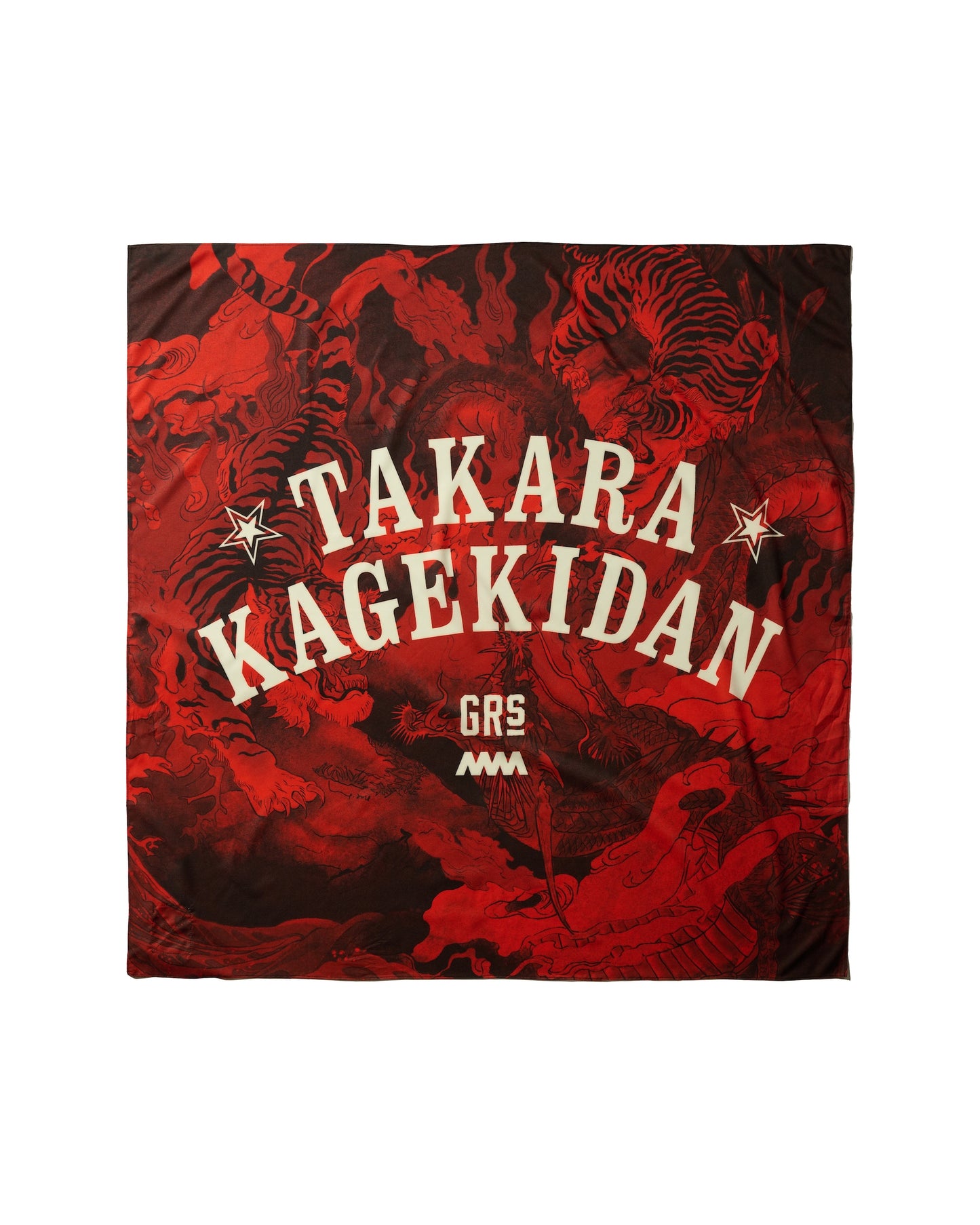 Tiger & Dragon Overprint Bandana