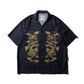 "DOUBLE DRAGON" OVERPRINT CAMP COLLAR SHIRT / OG