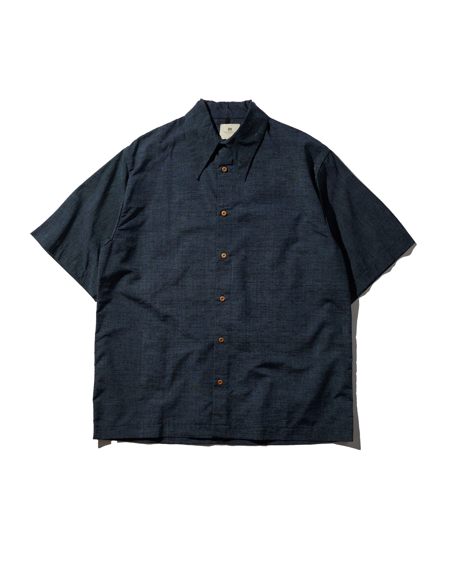 Kimono Silk Handcrafted Open Collar Shirt Type 09