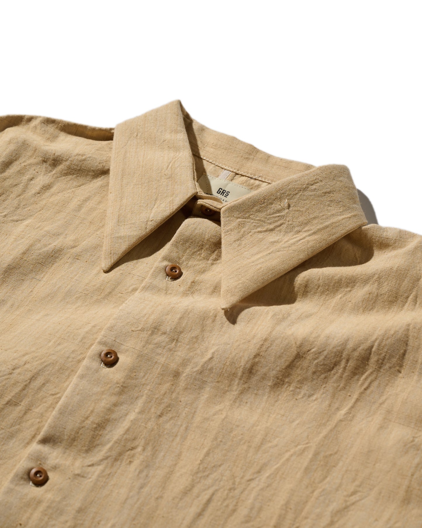 Kimono Silk Handcrafted Open Collar Shirt Type 05