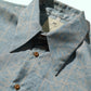 Kimono Silk Handcrafted Open Collar Shirt Type 08