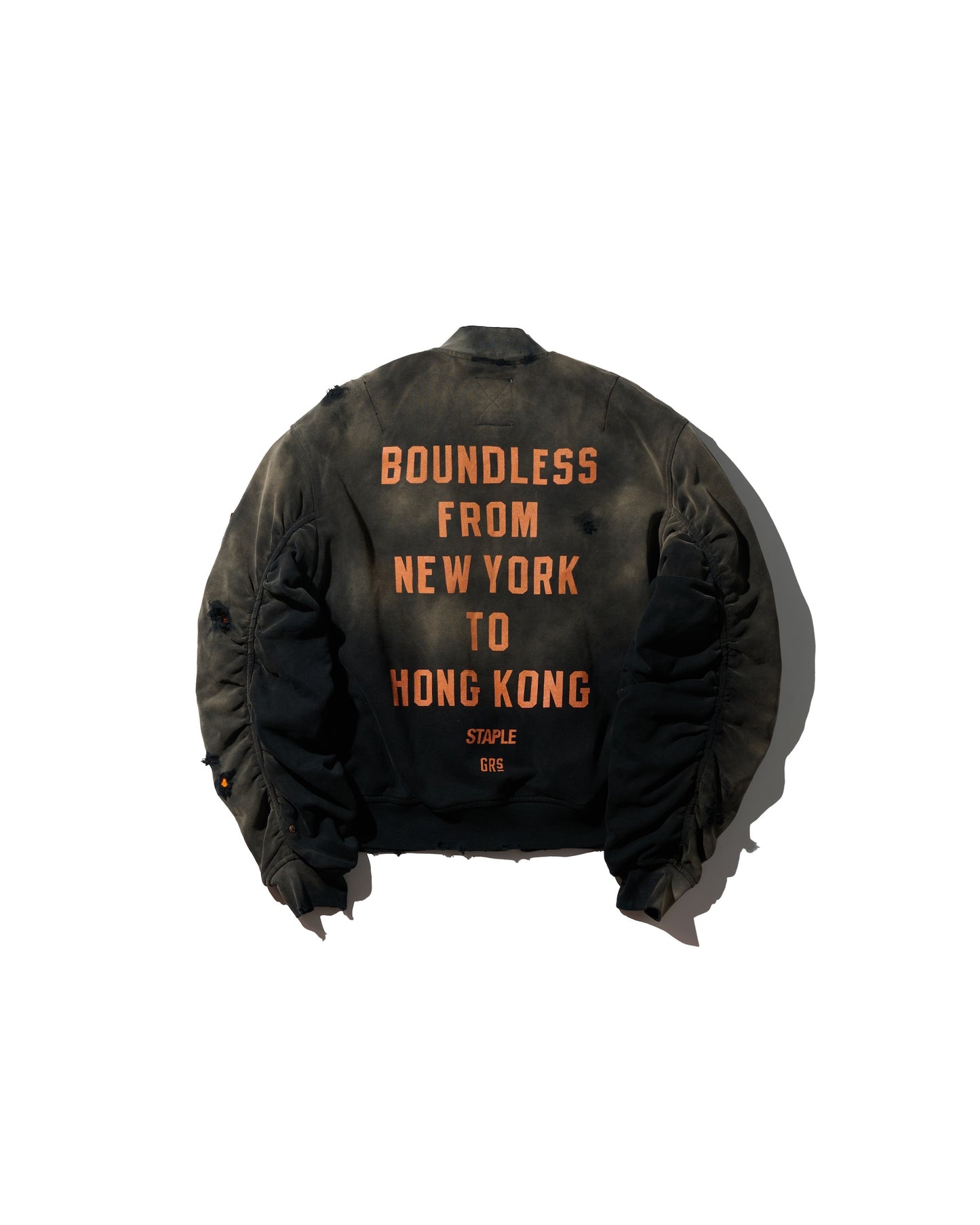 [NEW YORK EXCLUSIVE] MA1 SUN FADED SWEAT BOMBER + QUILTED LINER