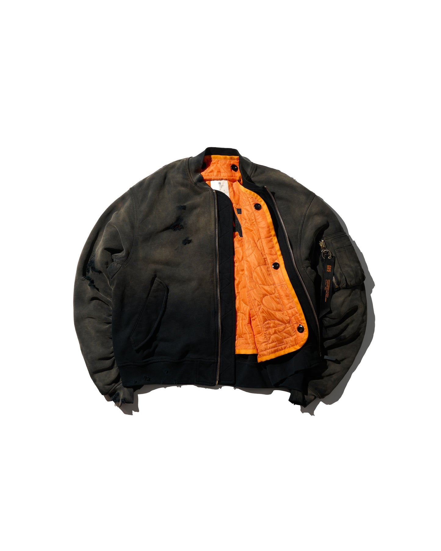 [NEW YORK EXCLUSIVE] MA1 SUN FADED SWEAT BOMBER + QUILTED LINER