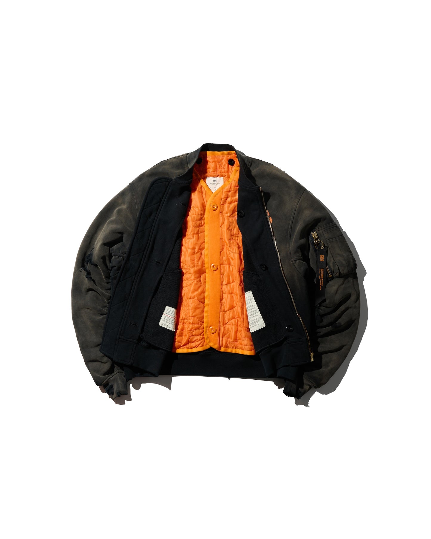 [NEW YORK EXCLUSIVE] MA1 SUN FADED SWEAT BOMBER + QUILTED LINER