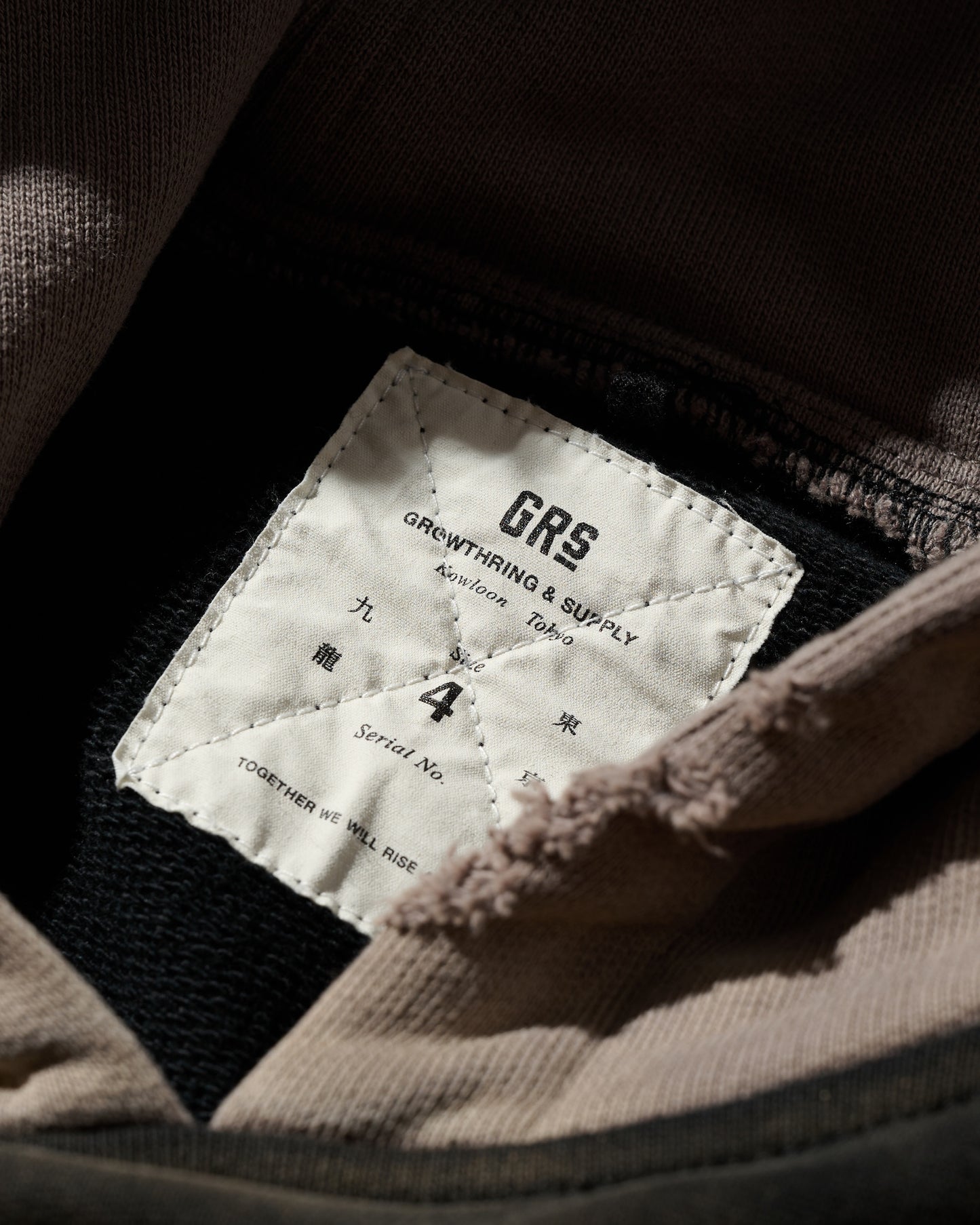 HEAVY WEIGHT SUN FADED "KOWLOON" HOODIE