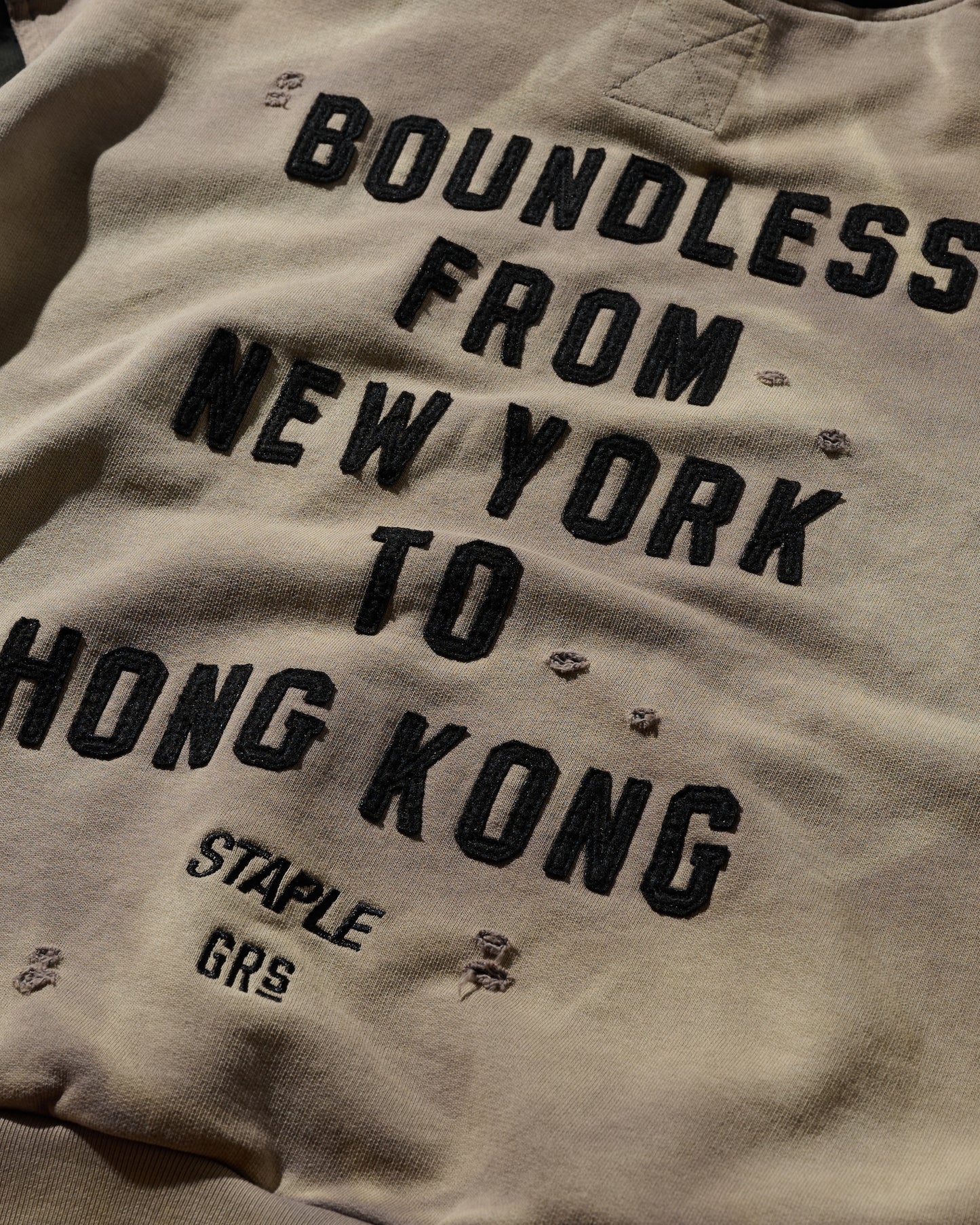 HEAVY WEIGHT SUN FADED "NEW YORK" HOODIE