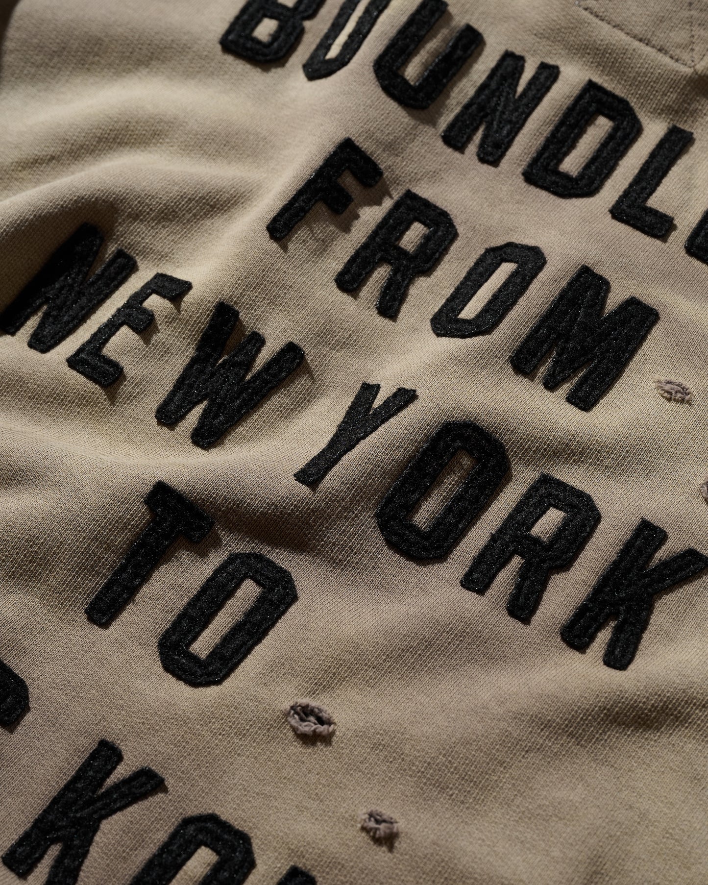 HEAVY WEIGHT SUN FADED "NEW YORK" HOODIE