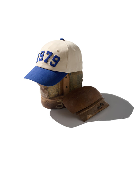 HAND QUILTED “1979” 2-TONE CAP / OFF WHITE & NAVY