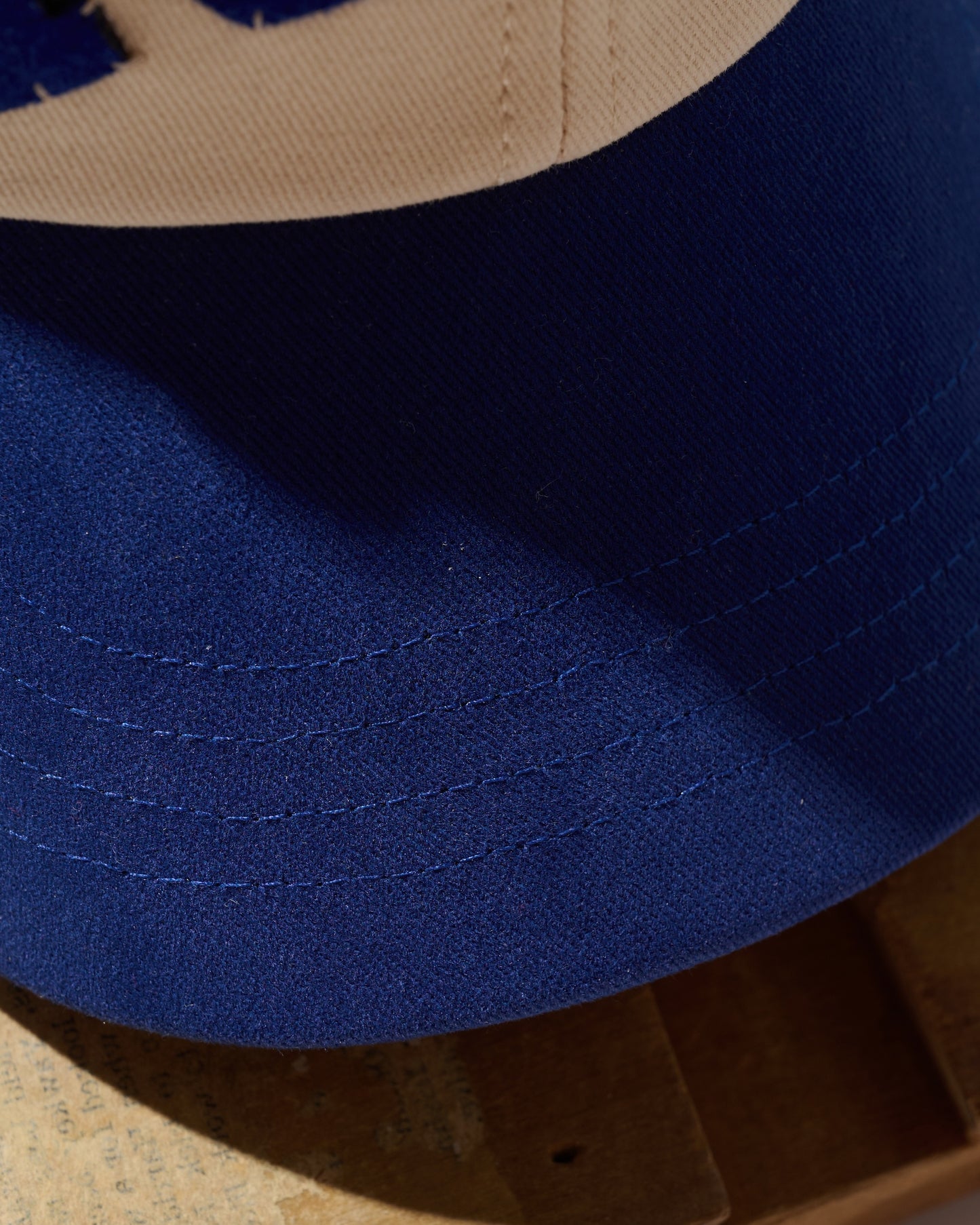 HAND QUILTED “1979” 2-TONE CAP / OFF WHITE & NAVY