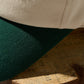 HAND QUILTED “RISE” TWO TONE CAP / OFF-WHITE & GREEN