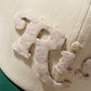 HAND QUILTED “RISE” TWO TONE CAP / OFF-WHITE & GREEN