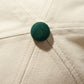 HAND QUILTED “RISE” TWO TONE CAP / OFF-WHITE & GREEN
