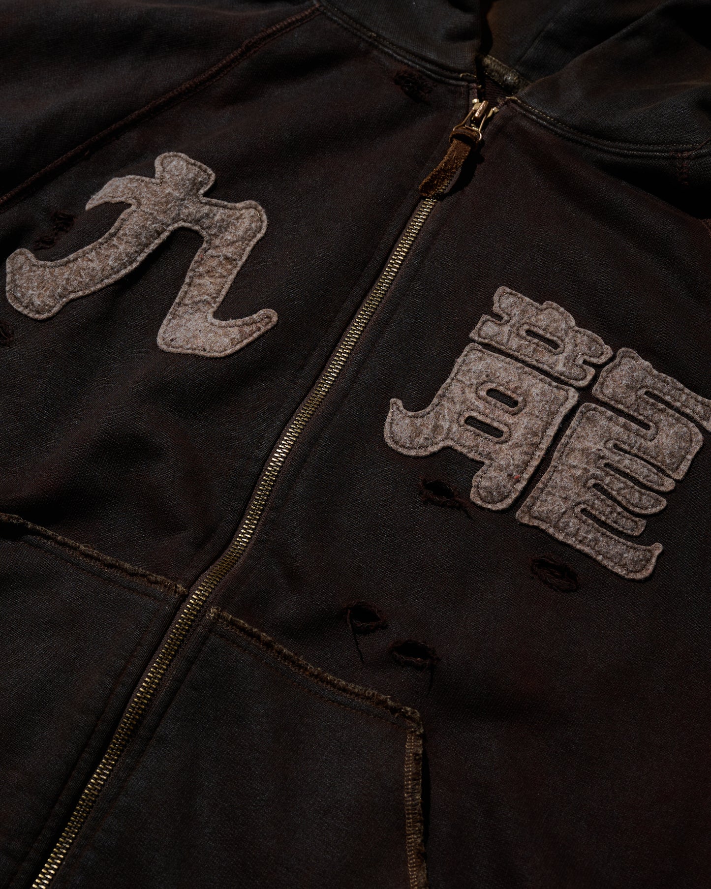 MUD DYEING KOWLOON ZIP-UP HOODIE