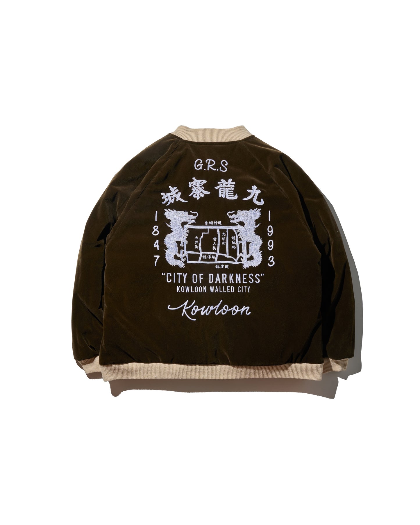 GRS SIGNATURE SOUVENIR JACKET / PALE YELLOW & HAZEL