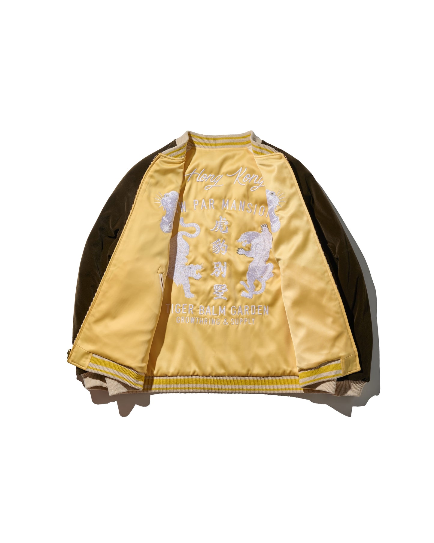 GRS SIGNATURE SOUVENIR JACKET / PALE YELLOW & HAZEL