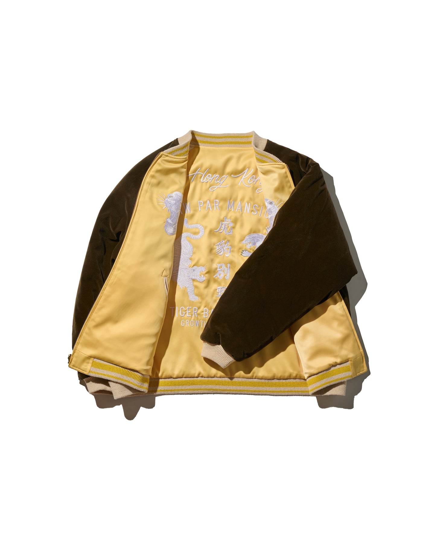 GRS SIGNATURE SOUVENIR JACKET / PALE YELLOW & HAZEL